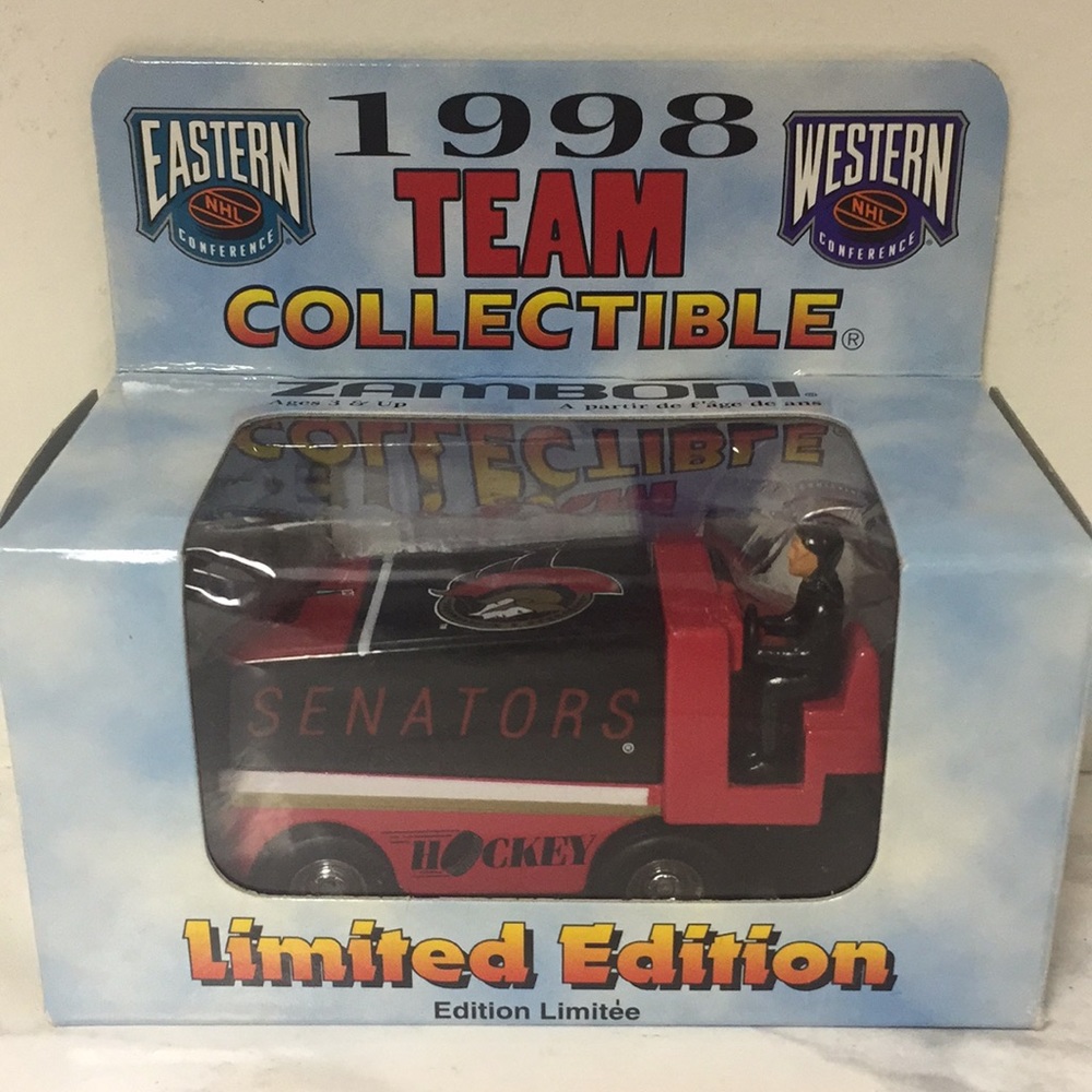 Senators 1998 White Rose Zamboni Collectible